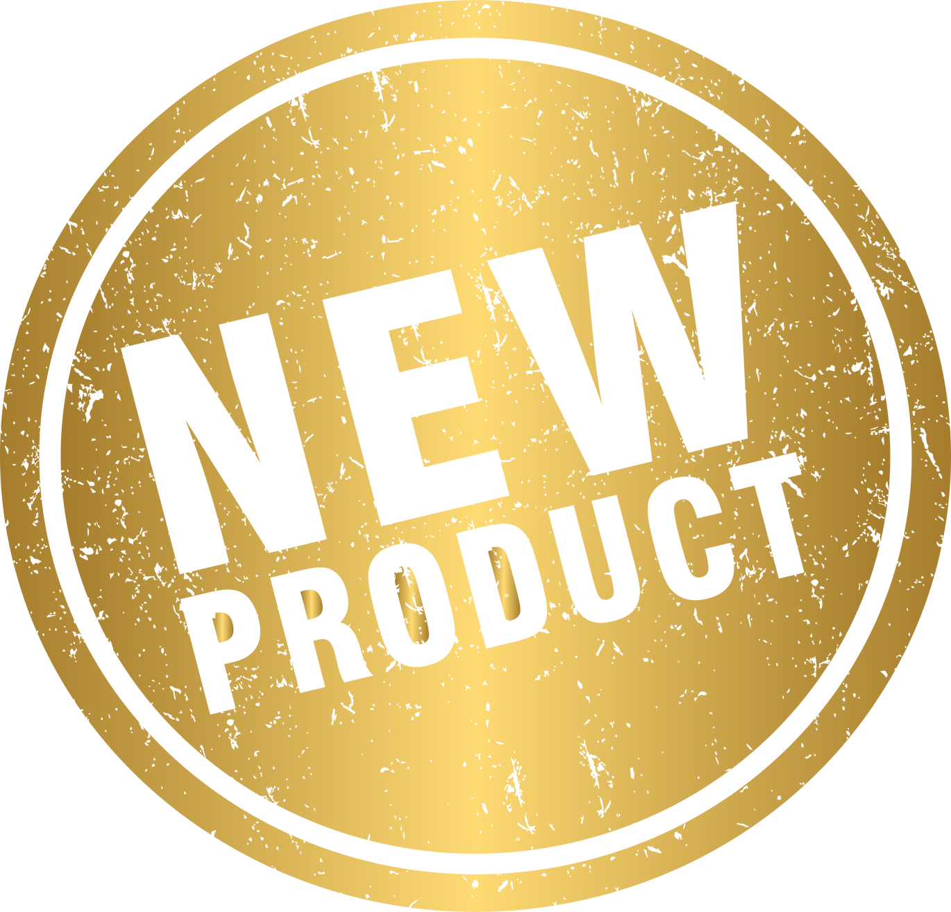 Golden new product stamp